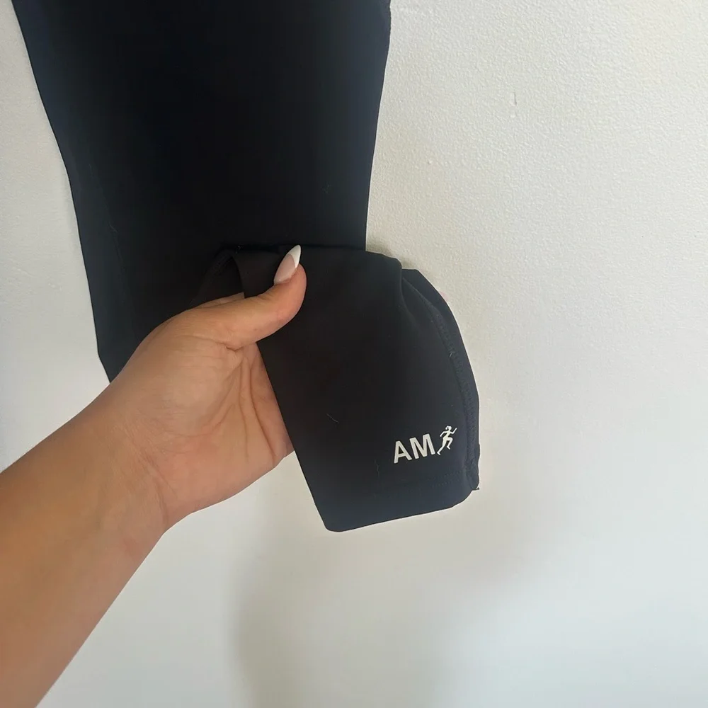 Athletics Motions Black High-Waisted Leggings with Built-In Waist Trainer Size S - Picture 7 of 8